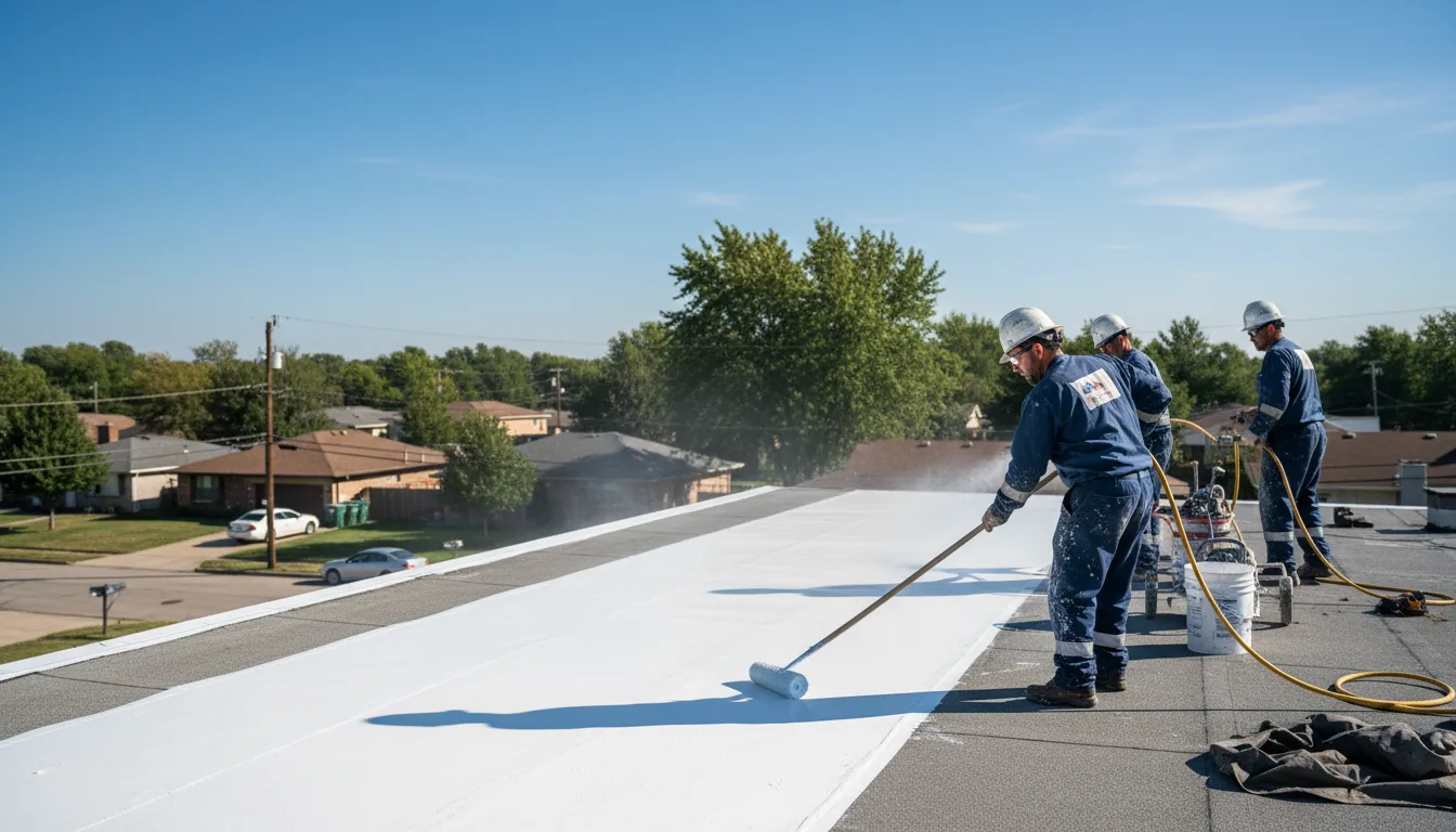 Commercial roof coating in Shawneetown, IL near me
